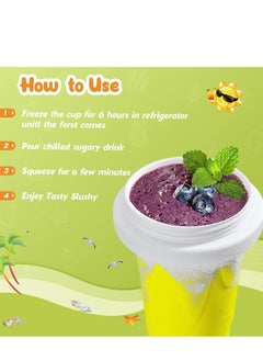 Cool Baby COOLBABY slushie maker cup，magic quick frozen smoothies cup, cool stuff birthday gifts for kids (Yellow)  - Image 4