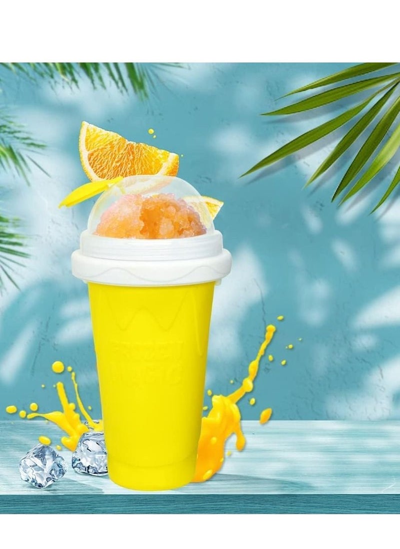 Cool Baby COOLBABY slushie maker cup，magic quick frozen smoothies cup, cool stuff birthday gifts for kids (Yellow)  - Image 2