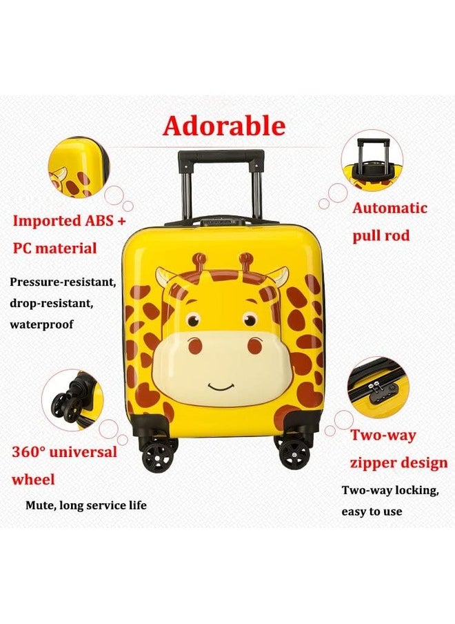 Generic - Kids Luggage Travel Suitcase Children's Carry on Luggage 16" Cartoon Rolling Trolley Case for Children Boys Girls - Image 1