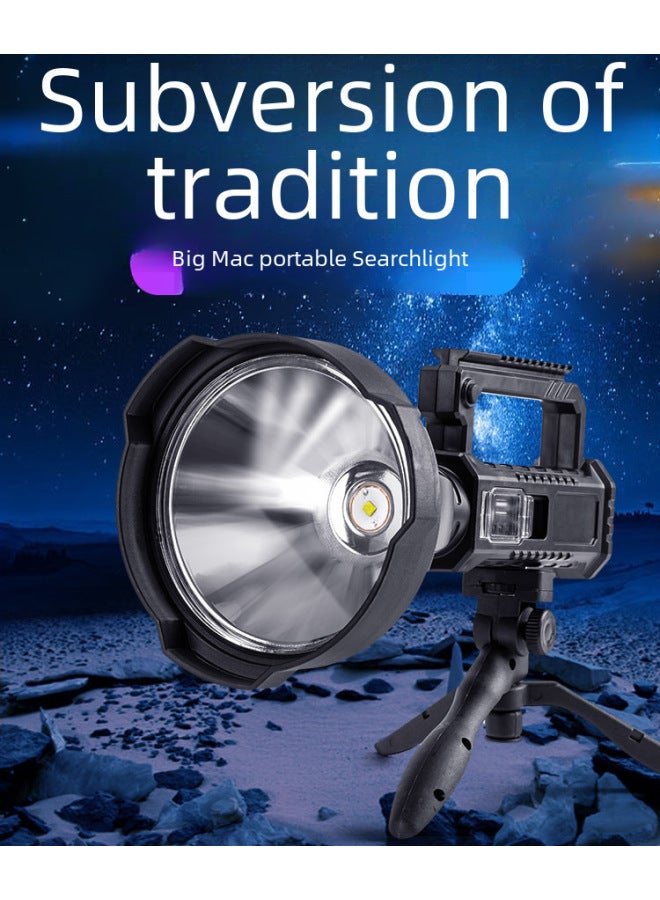 Multifunctional Charging P50 Searchlight High-intensity Handheld Flashlight Outdoor Portable Night Fishing Lamp-Color:W5119 Portable Lamp Details (with Bracket) - Image 1
