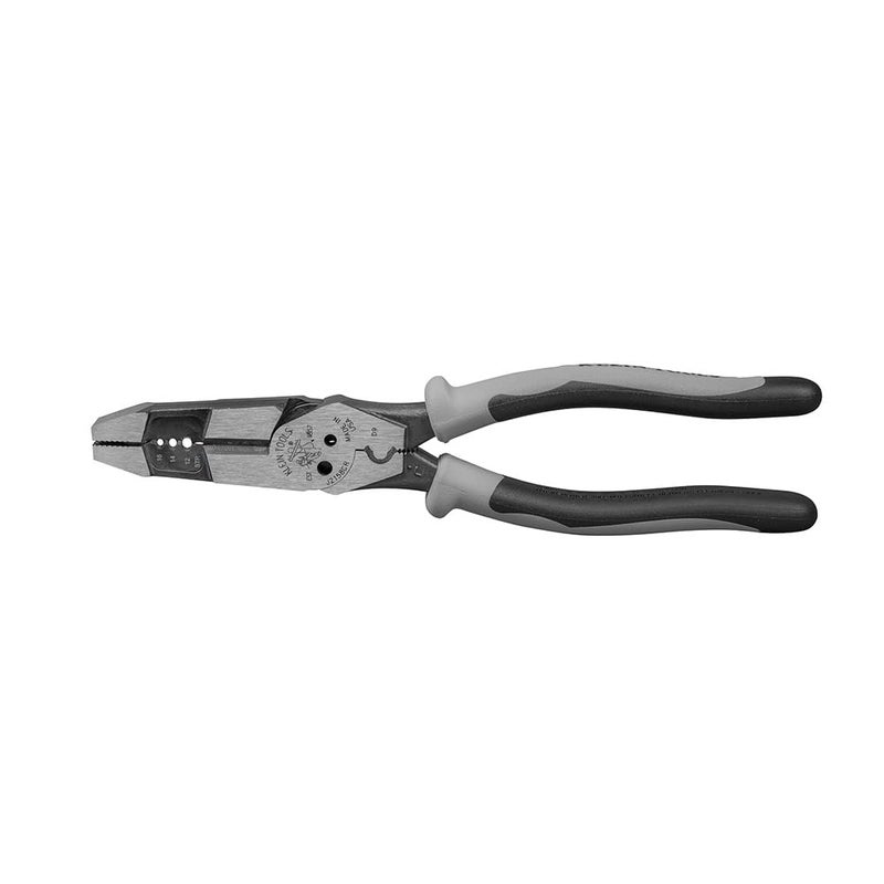 Klein Tools J2158CR Multitool Pliers Made in USA Hybrid Multi Purpose Tool Crimper Wire Stripper Bolt Shearing Wire Grabbing Twisting Looping