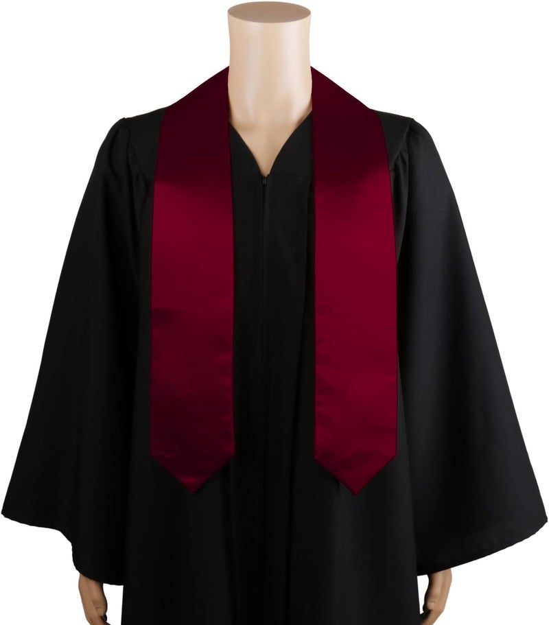 SAMDEEMI Unisex Adult Plain Graduation Stole Sash 60" long - Image 2