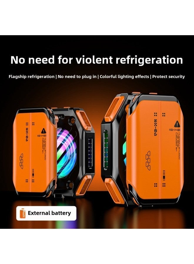 2024 X111 Mobile Phone Radiator Seven External Removable Battery Magnetic Semiconductor Cooling-Color:Green Set Of 1 Charging Bin  - Image 2