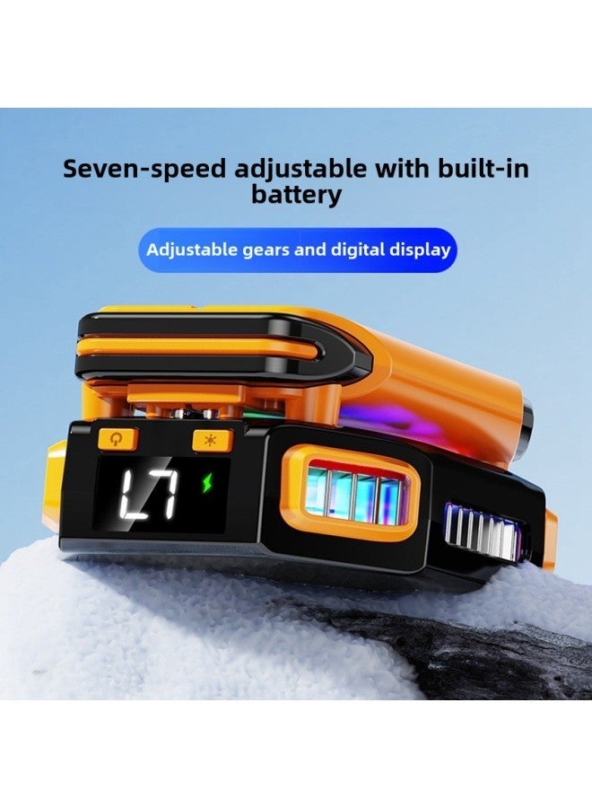 2024 X111 Mobile Phone Radiator Seven External Removable Battery Magnetic Semiconductor Cooling-Color:Green Set Of 1 Charging Bin  - Image 4