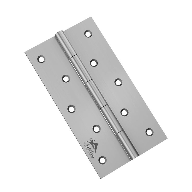 Atlantic Atlantic Door Butt Hinges 5 Inch x 12 Gauge25 MM Thickness Premium Stainless Steel Welded Head Matt Finish Pack of 12 Pcs  - Image 2
