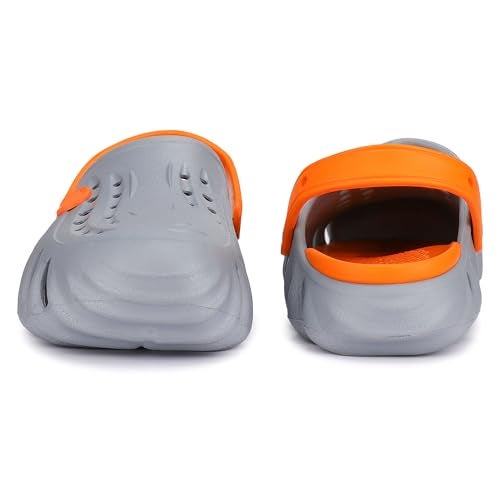 BERSACHE Lightweight Stylish Fashionable Sole Clogs for Men (Grey), 10 UK - Image 3