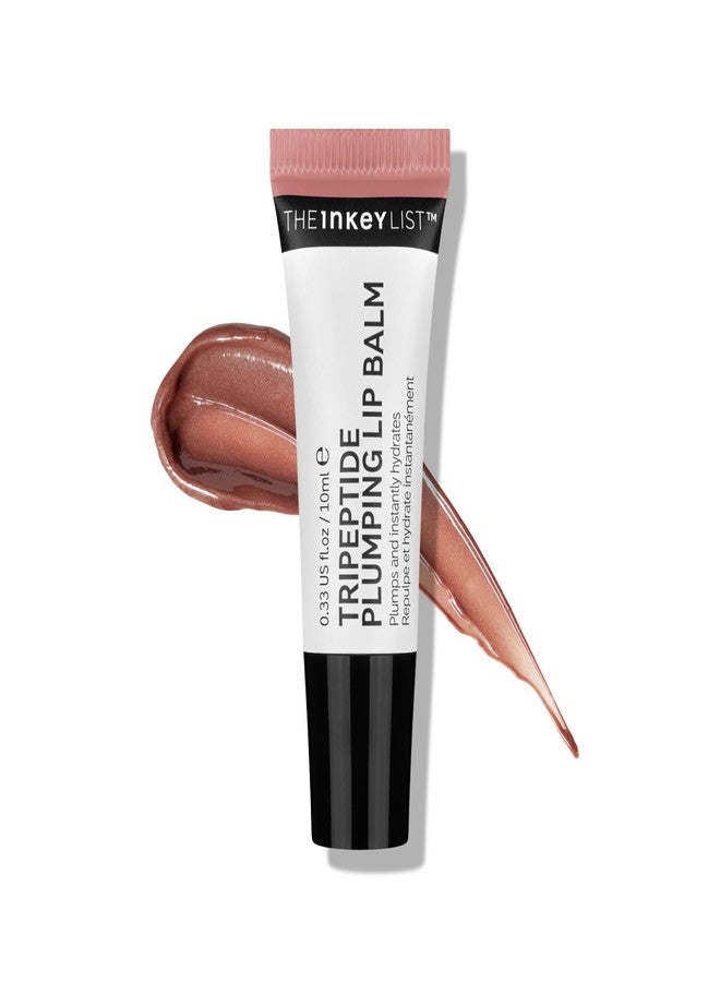 The INKEY List Tripeptide Plumping Lip Balm 10ml, Clinically Proven Plumping Tinted Lip Care, Hydrates Dry Cracked Lips, Vegan & Cruelty Free, Mocha Tint - Image 1
