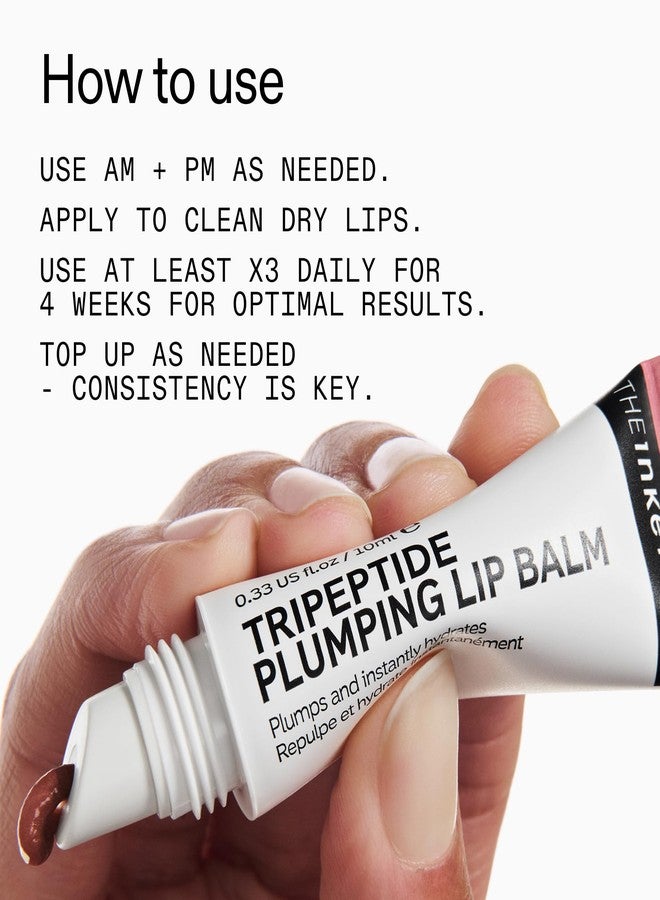 The INKEY List Tripeptide Plumping Lip Balm 10ml, Clinically Proven Plumping Tinted Lip Care, Hydrates Dry Cracked Lips, Vegan & Cruelty Free, Mocha Tint - Image 5
