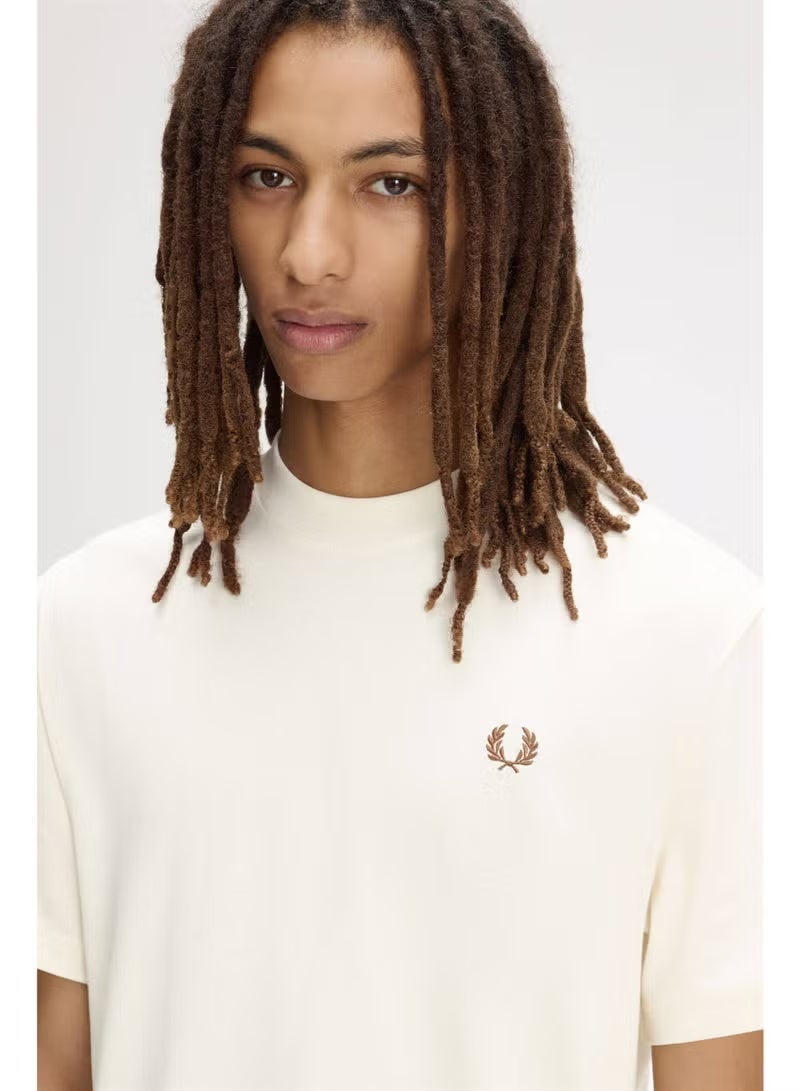 FRED PERRY Round-neck Embroidered Logo Casual Short Sleeve Shirt - Image 5