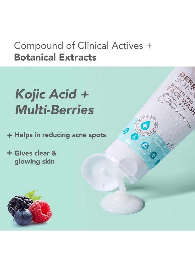 لوتس Lotus DermaBotanics Kojic Acid + Multi Berry Blemish - غسول للوجه خالٍ من الشوائب | يقلل من التصبغ وحب الشباب والبقع الداكنة | مصنوع من قبل أطباء الجلدية، درجة الحموضة 5.5 | غير مهيج | مناسب للبشرة الحساسة | 100 جرام - Image 2