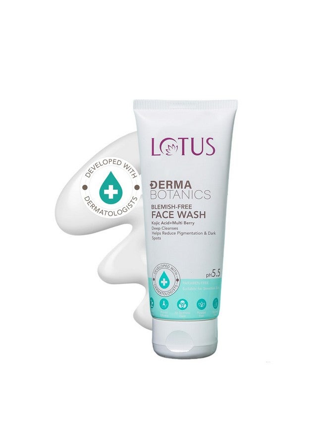 لوتس Lotus DermaBotanics Kojic Acid + Multi Berry Blemish - غسول للوجه خالٍ من الشوائب | يقلل من التصبغ وحب الشباب والبقع الداكنة | مصنوع من قبل أطباء الجلدية، درجة الحموضة 5.5 | غير مهيج | مناسب للبشرة الحساسة | 100 جرام - Image 1