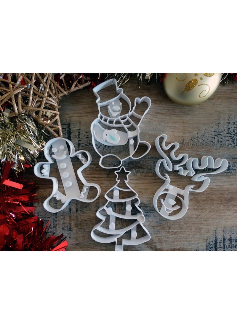 EROTNGO Cookie Cutter Making Homemade Shortbread Biscuits Pastry Sugar Paste Fondant Dough Ginger Man Cookies Christmas Baking Holiday Gifts Kids Party Cake Decoration (ONLY Gingerbread) - Image 2