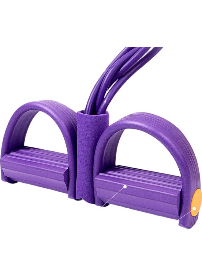 Dweck Foot-Push Resistance Band, Elastic Band For Abdominal Exercises, Sit-Ups Assistant, Stretching And Pilates Aid, Purple - Image 3