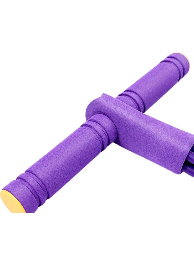 Dweck Foot-Push Resistance Band, Elastic Band For Abdominal Exercises, Sit-Ups Assistant, Stretching And Pilates Aid, Purple - Image 2