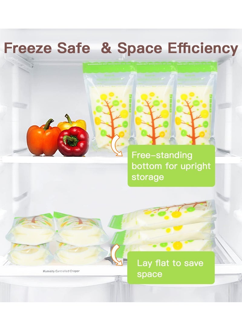 Breastmilk Storage Bags, 72 Count BPA Free Convenient Milk Storage Bags for Breastfeeding, 8oz/235ml, 2 Easy Pouring Spouts & Self-Standing Design - Image 5