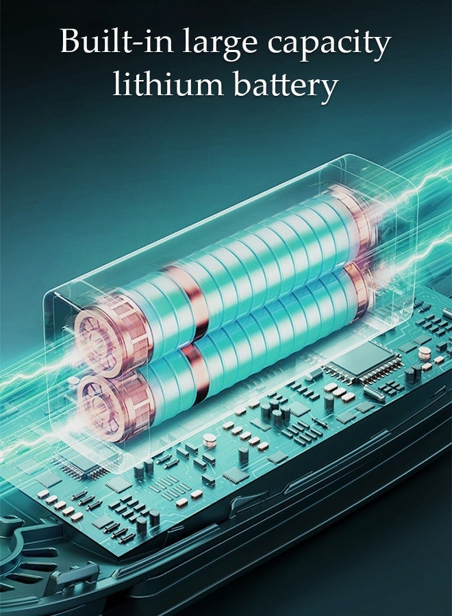 DUNISO Portable Neck Fan, Hands Free Bladeless Neck Fan, 3 Speeds Adjustable USB Rechargeable Battery Powered Personal Neck Fan for Office, Travel, Sports, Household, Outdoor - Image 4