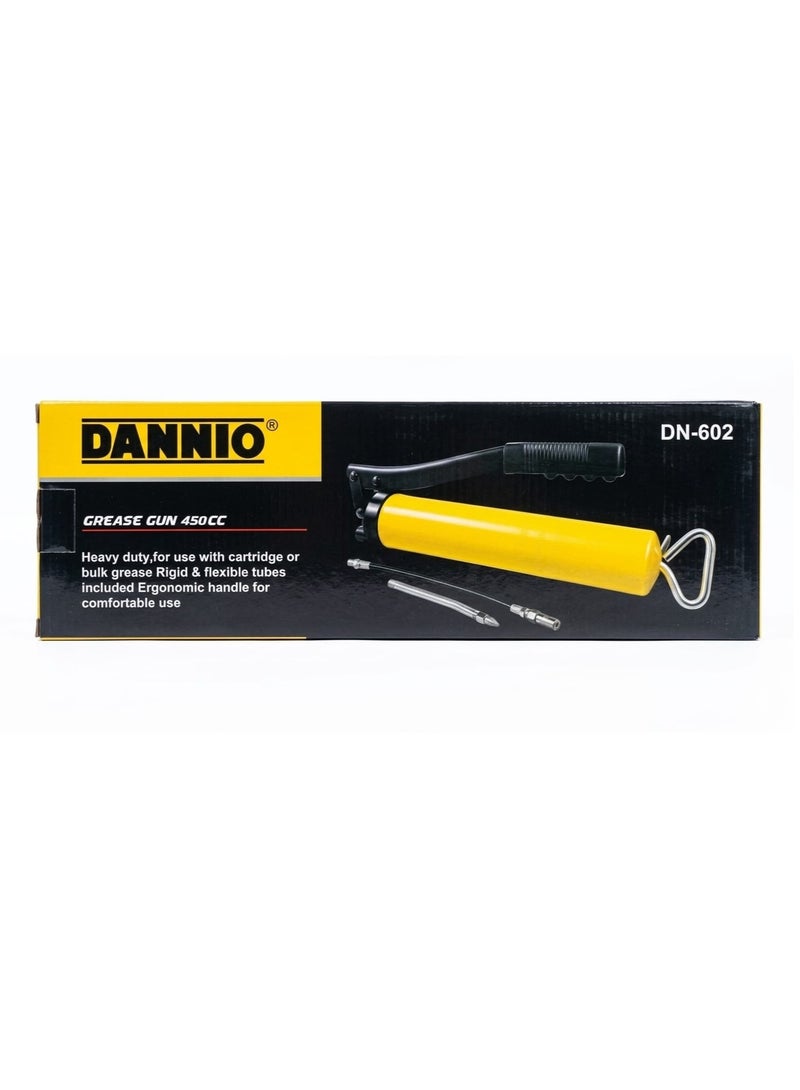 Dannio Heavy Duty Grease Gun 450CC With Steel Extension - Image 1