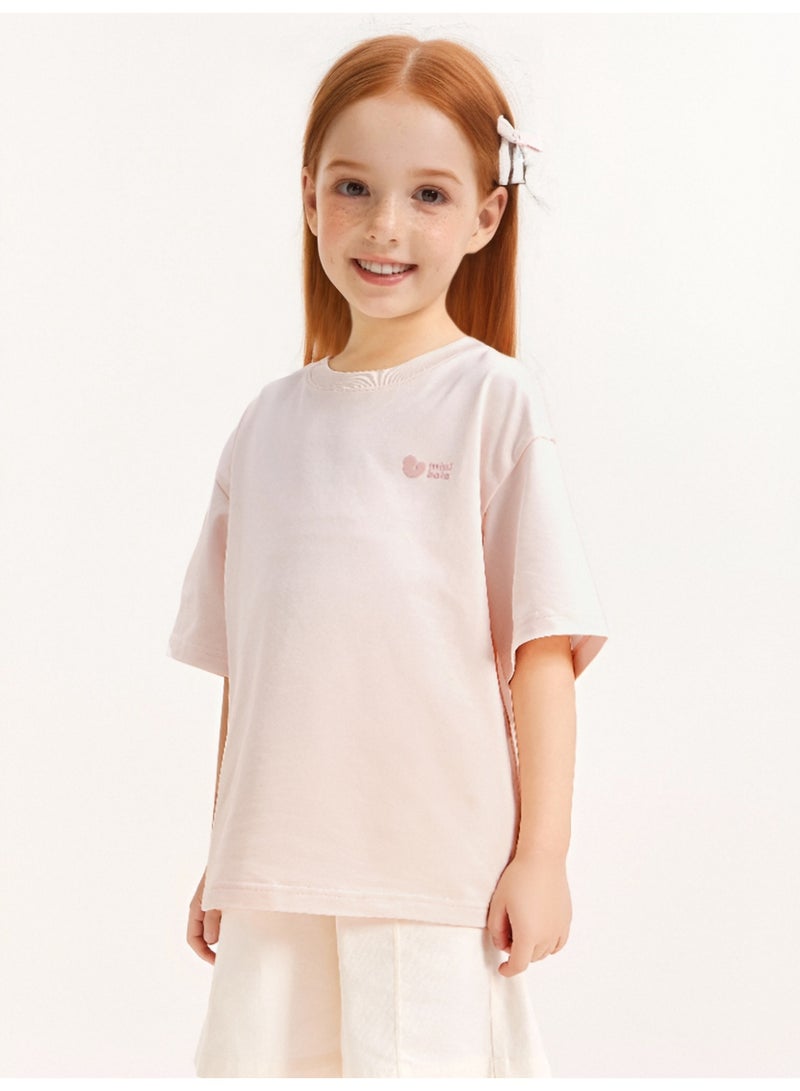 mini bala Unisex Kid Premium Soft Short - Sleeve T - Shirt, Breathable, Comfortable, Classic Crew Neck Design, Cute Logo Detail, Versatile for Daily Wear, Playdates Children's Casual Essential Top - Image 2