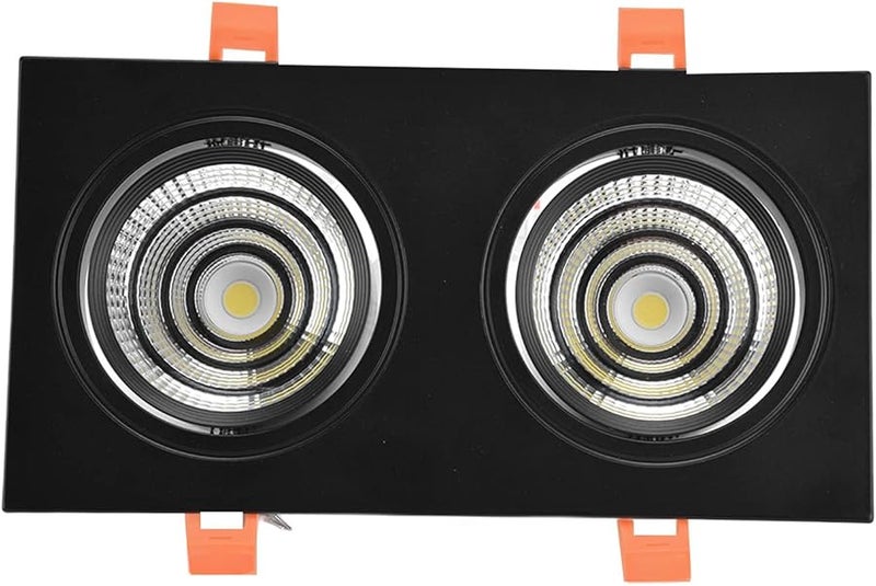 ضوء سقف LED مدمج برأس مزدوج قابل لضبط الزاوية مع إمكانية تخفيف الإضاءة ومقاوم للتوهج للمطبخ وغرفة النوم وغرفة المعيشة - Image 1