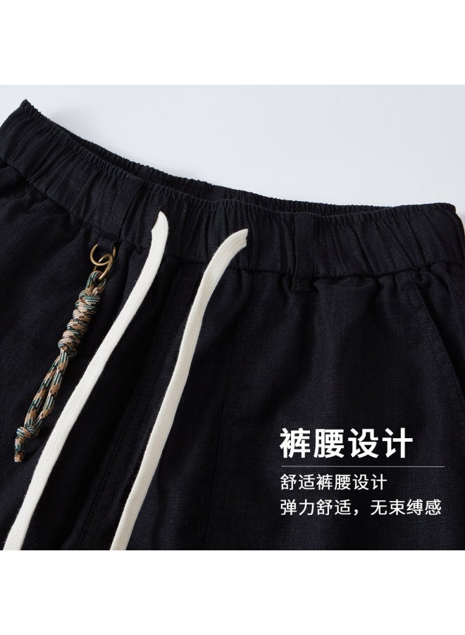 FOLUNSI men's Casual Shorts 2025 Loose Fit Mid-length Straight Leg Pants For Men - Image 4