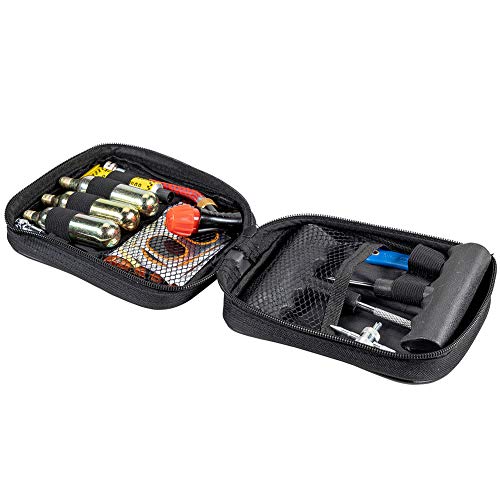 Pit Posse PP3167 Motorcycle Tire Repair Kit with Co2 Inflator and Cartridges for Tube and Tubeless Tires, Emergency Roadside Kit, Flat Tire Accessories for Easy Repair - Image 2