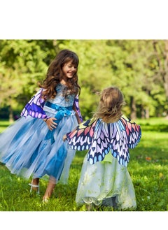 Excefore 4 Pack Butterfly Costume, Kids Fairy Butterfly Wings, Toddler Dress Up Wings, Suitable for Birthday Party Favors Gifts  - Image 4