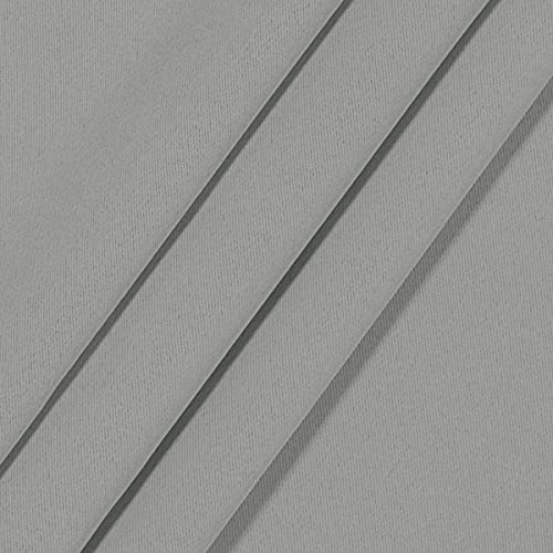 ECLIPSE Blackout Curtains for Bedroom-Darrell 37" x 84" Insulated Darkening Single Panel Rod Pocket Window Treatment Living Room, Grey - Image 4
