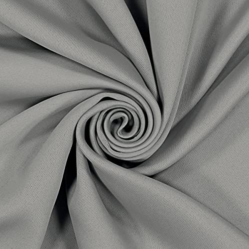 ECLIPSE Blackout Curtains for Bedroom-Darrell 37" x 84" Insulated Darkening Single Panel Rod Pocket Window Treatment Living Room, Grey - Image 5
