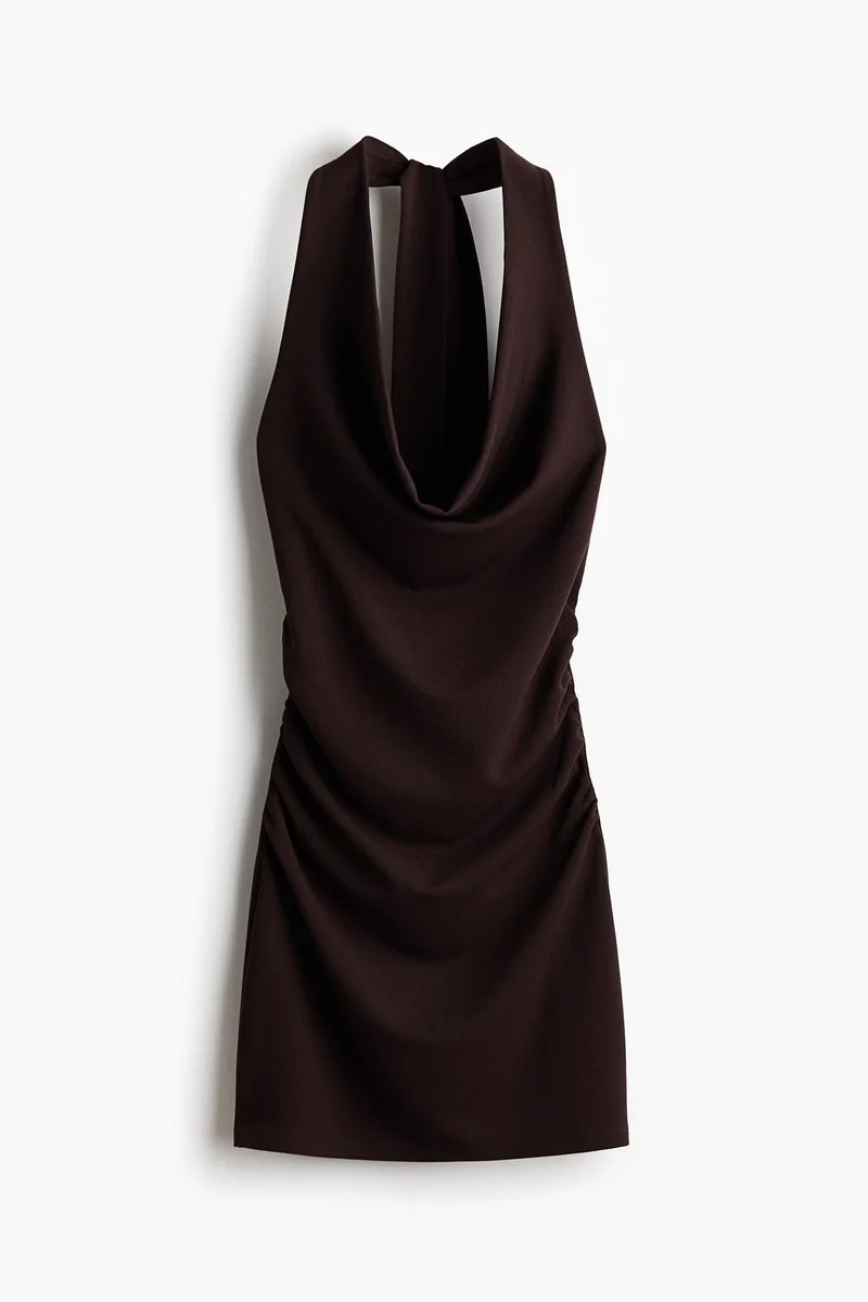 اتش اند ام فستان منسدل بقبة هالتر