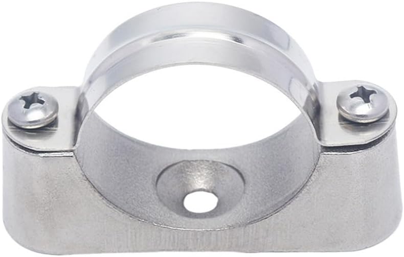 316 Stainless Steel Pipe Support Clamps With Aluminum Base 25 27mm 10 Pack For Industrial Plumbing Electrical Installations - Image 1
