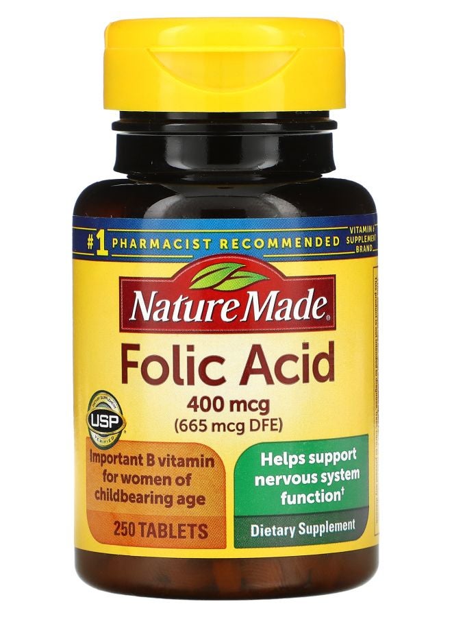 Folic Acid 400 mcg 250 Tablets