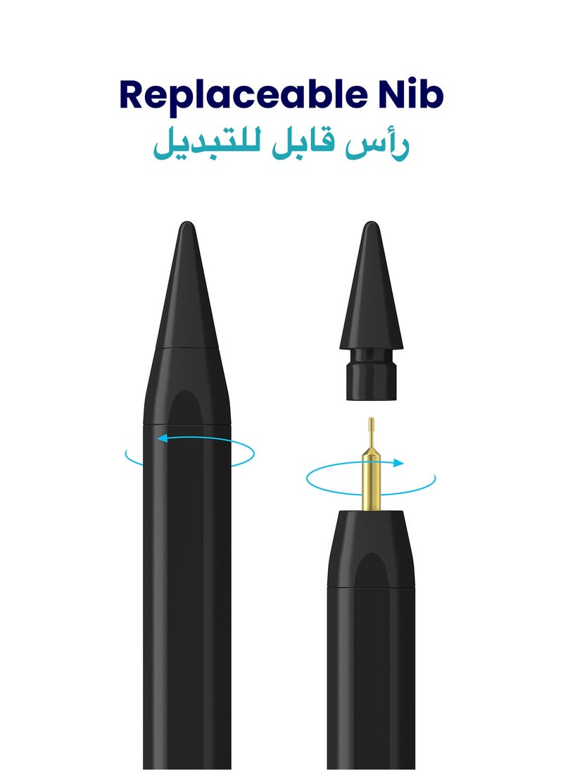 قلم ستايلس إلكتروني رقمي نشط ذكي لجهاز أبل ايباد 2018 وما بعد أسود - pzsku/Z5080859E14A14C43A87DZ/45/_/1730314293/232e1bb2-5efb-4254-bdf3-68eabe756a69