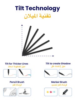 TinyMoose Active Digital Stylus iPad Pen Pencil Pro with Fast Charging For Apple iPad 2018 and Later Black Edition  - Image 5