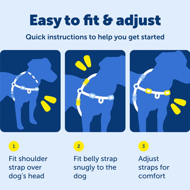 PetSafe Easy Walk No-Pull Dog Harness - The Ultimate Harness to Help Stop Pulling - Take Control & Teach Better Leash Manners - Helps Prevent Pets Pulling on Walks, Medium, Apple Green/Gray - Image 5