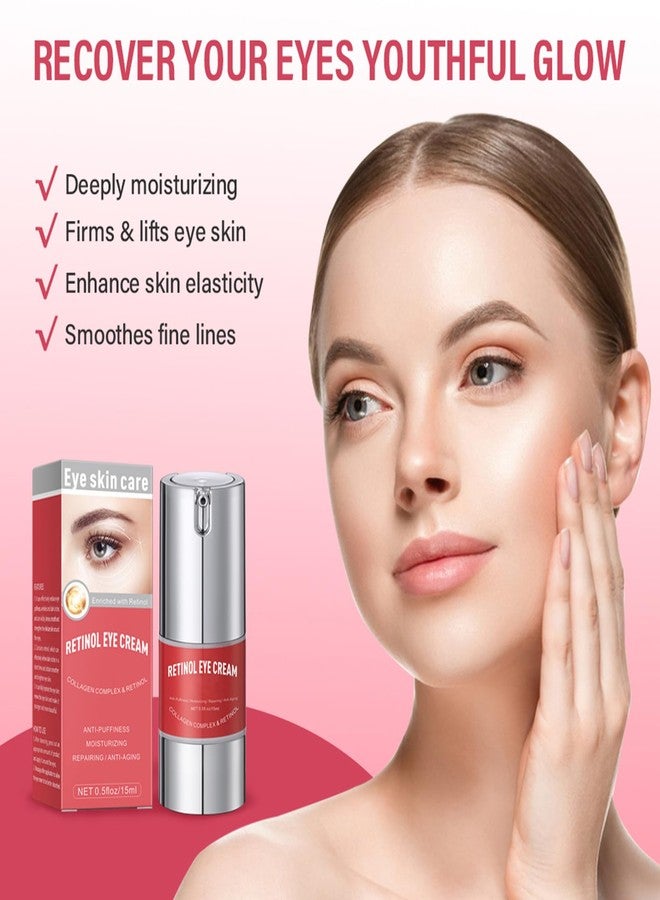 paminify Retinol Eye Cream for Dark Circles and Puffiness, Anti Aging Under Eye Cream Reduce Wrinkles Fine Lines, with Collagen and Hyaluronic Acid,Smooth and Hydrate,Suitable for Sensitive Skin - Image 3