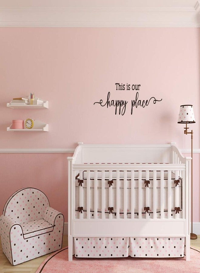 MOVANKRO This is Our Happy Place - Carved Letters Sweet Words Wall Decals Vinyl Art Words Home Décor - Image 5