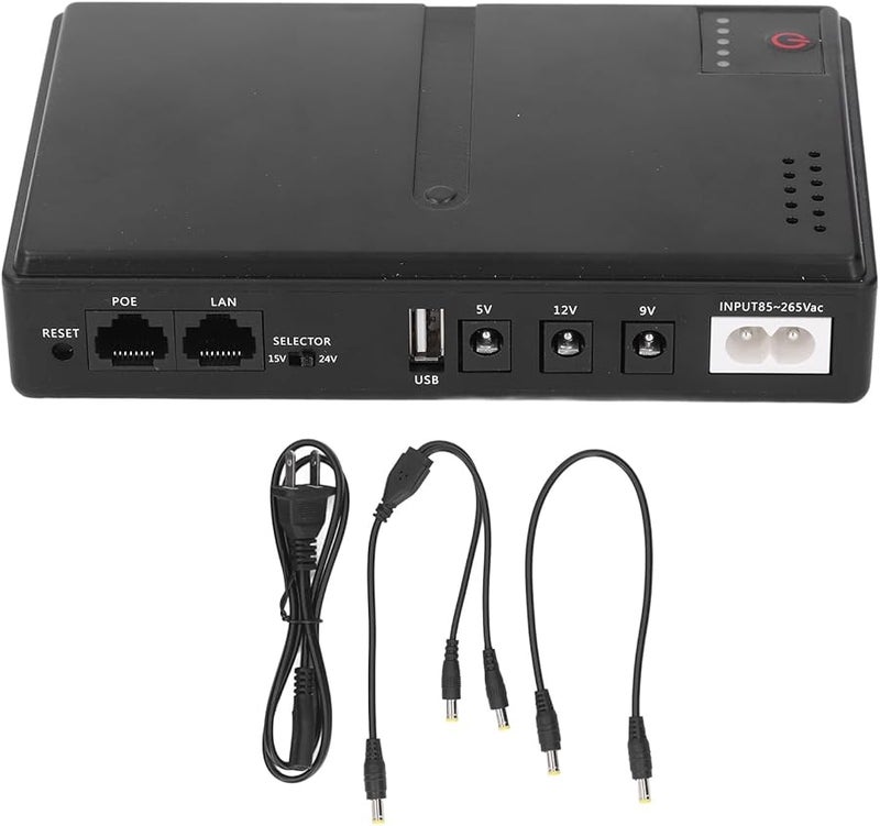 Mini DC UPS Uninterruptible Power Supply 36W For Router Optical Cat Monitor Backup 5V 9V 12V US Plug - Image 1