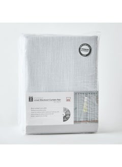Home Box Splendour 2 Piece Blackout Lined Curtain Set 140 x 240 cm  - Image 2