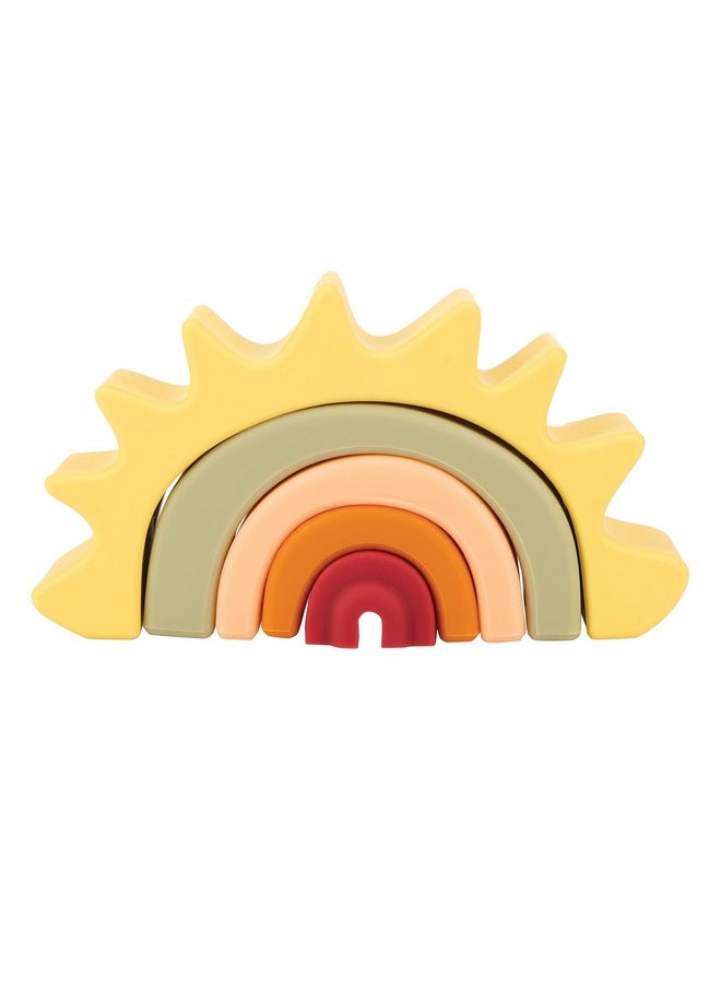 Nuby Nuby Soft Silicone Stackable Sun Interactive Toy for Early Development, Creativity, 12+ Months  - Image 4