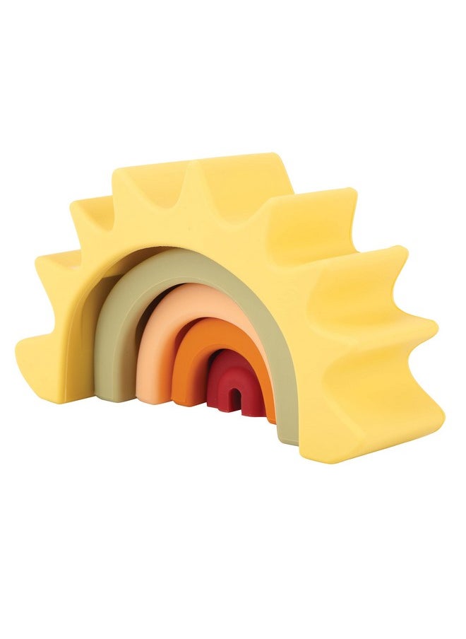 Nuby Nuby Soft Silicone Stackable Sun Interactive Toy for Early Development, Creativity, 12+ Months  - Image 5
