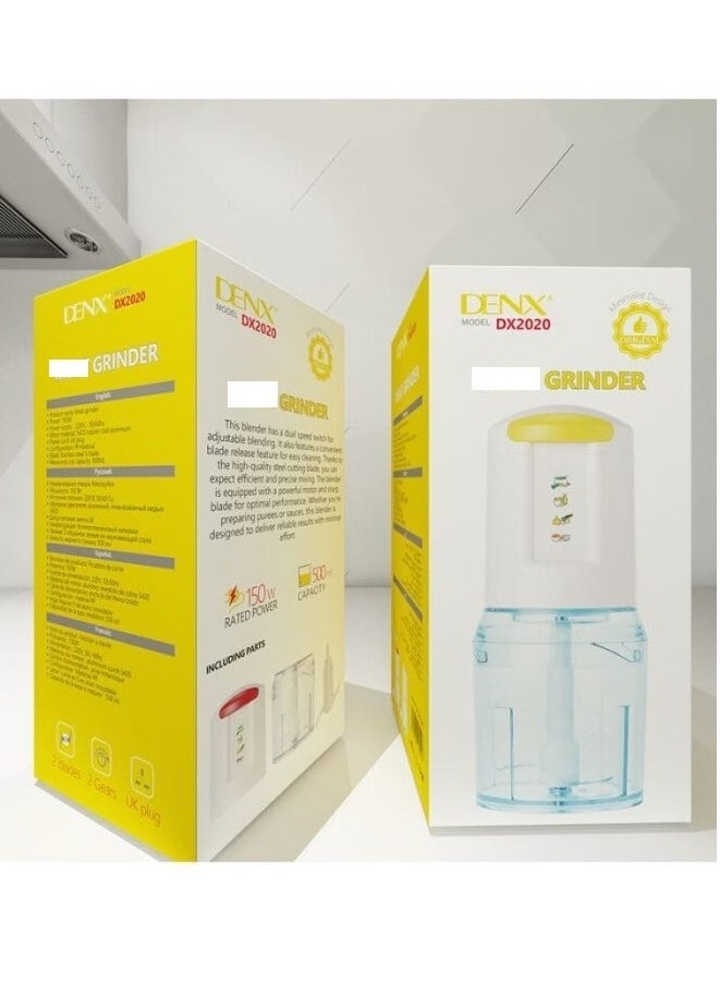 Denx Electric Meat And Onion Grinder, Capacity 500 Ml, Power 150 Watts - Image 3