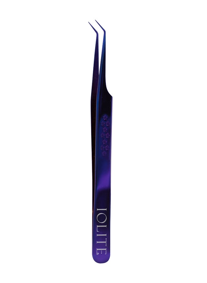 IOLITE Lash Tweezer Professional Stainless Steel Curved Precision Tweezers for Eyelash Extensions, Volume Lashes, Electronics, Laboratory Work, Jewelry-Making,Crafting,Soldering, 2D-3D False Lashes, Nail Art - Image 1