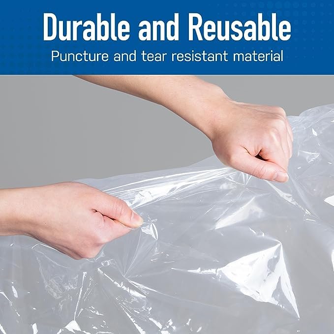 Daesyn Deal Pack Of 5 Space Saver Reusable Vacuum Storage Ziplock Compression Sealer Bags for Travel clothes and home Blankets Quilts with hand Pump 2 Small 2 Medium 1 Large Hand Pump - Image 4