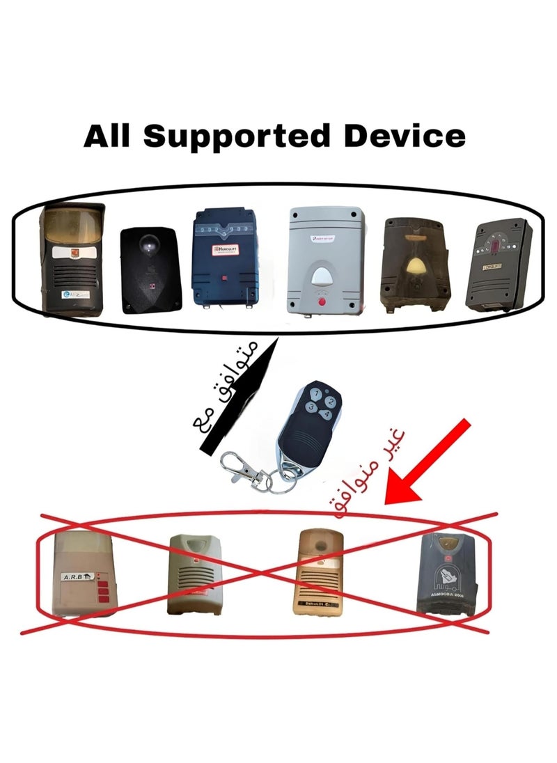 POWER MOTOR Garage Door Remote Control 433.92 MHZ for Power Motor, Herculift, Al Zamil, Push Motor, Longlift, Super Motor  - Image 4