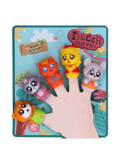Animals Finger Puppet Set Playing Teaching Interactive Finger Puppets Bedtime Story Toy for Storytelling D