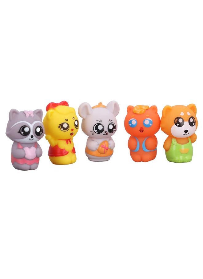 Thoraya - Animals Finger Puppet Set Playing Teaching Interactive Finger Puppets Bedtime Story Toy for Storytelling D - Image 1