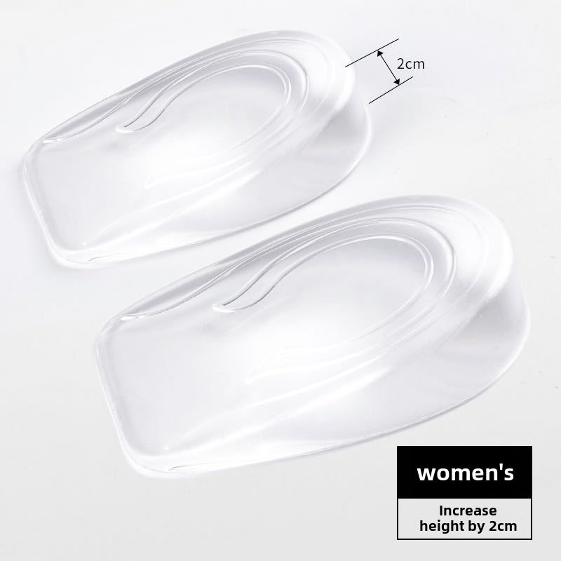 Invisible Height Increase Insoles, Soft Heel Lift Inserts for Women and Men Women's 2cm 