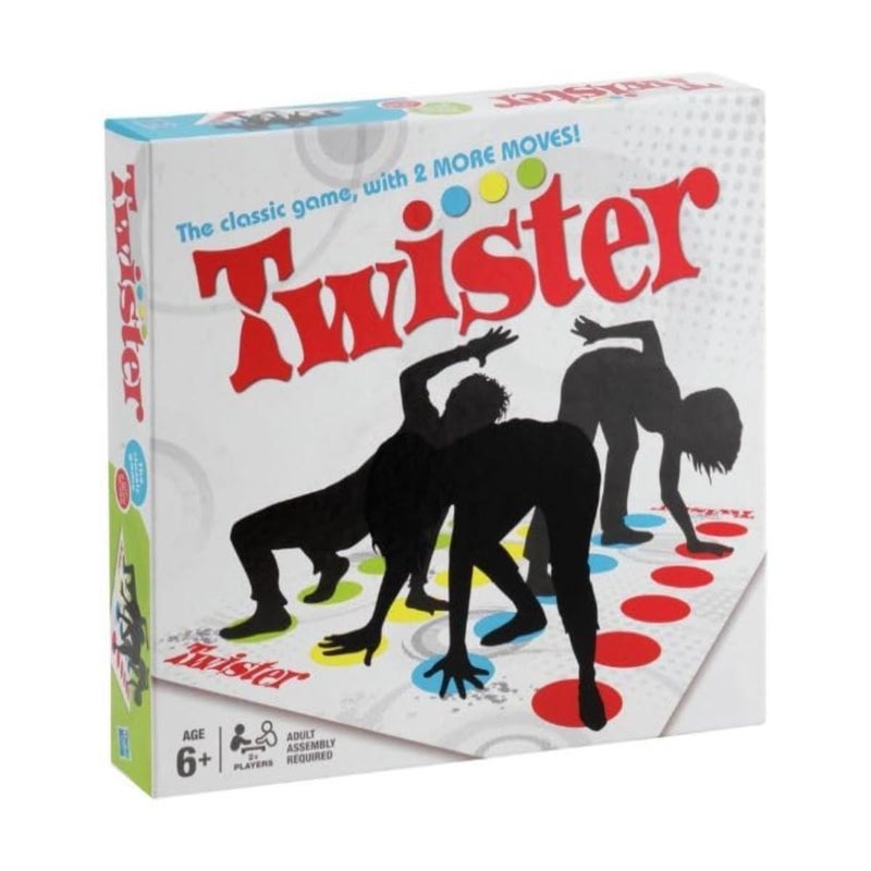 ZAMZIN Twister Classic Board Game for Kids & Adults, Fun Party Game for 2+ Players, Indoor/Outdoor Use, Includes Spinner and Large Play Mat, Safe & Durable, for Kids Age 6+, Educational - Image 1