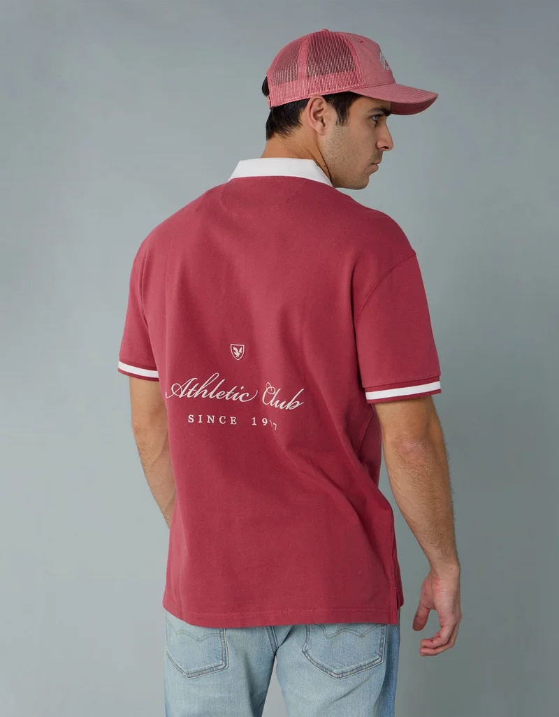 امريكان ايجل تي-شيرت بولو بشعار الماركة