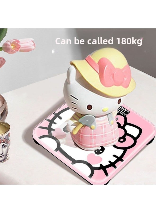 Electronic Scale Weighing Scale Accurate And Durable Cute Internet Popular Charging Special Female Student Dormitory Home Body Fat Scale-Specifications:Standard-Color:Cute Kt Weight Scale (upgraded Charging Model)  - Image 4